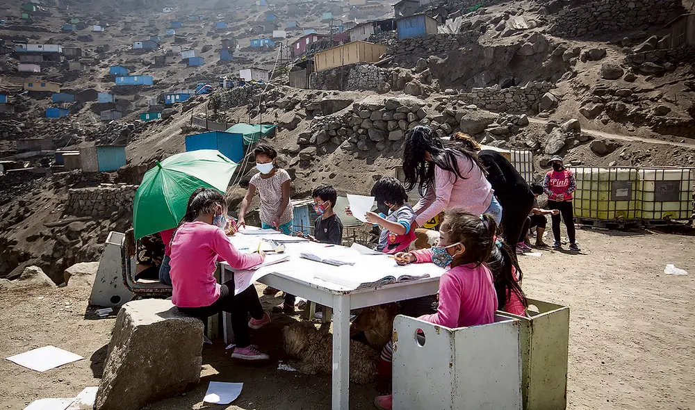 Atraso. Producto de la pandemia, escolares tienen dificultades en matemática y lectura. Foto: John Reyes/ La República