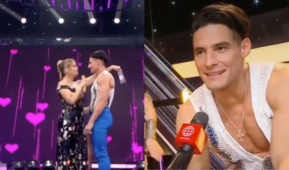 Facundo González no esperó el detalle de Gisela Valcárcel. Foto: captura de América TV