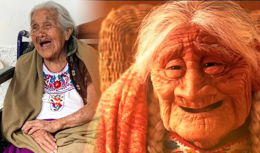 Conoce la historia de María Salud Ramírez Caballero, en quien se habrían inspirado para el personaje de "Mamá Coco". Foto: composición de Fabrizio Oviedo/Facebook/Salud "Mamá Coco"/Nacionflix