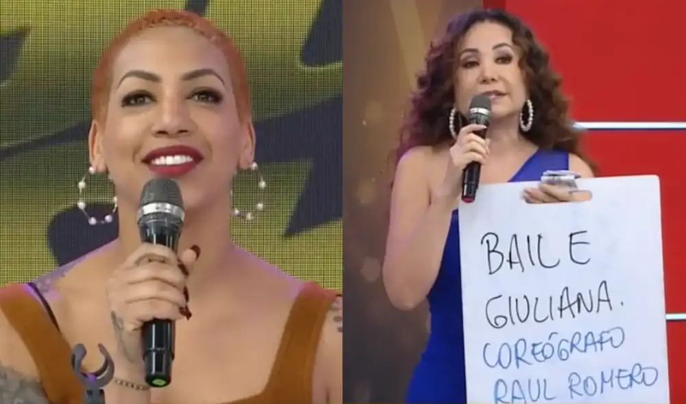 Ale Sánchez no aguantó la burla de Janet Barboza. Foto: captura de América TV