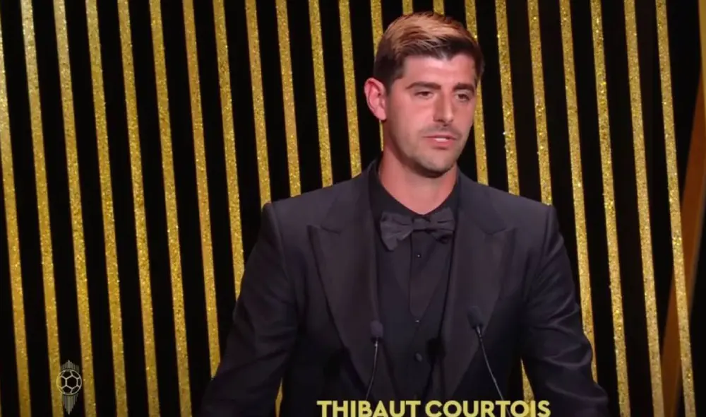 Thibaut Courtois se quedó con el premio Lev Tashin al mejor arquero. Foto: captura ESPN 2