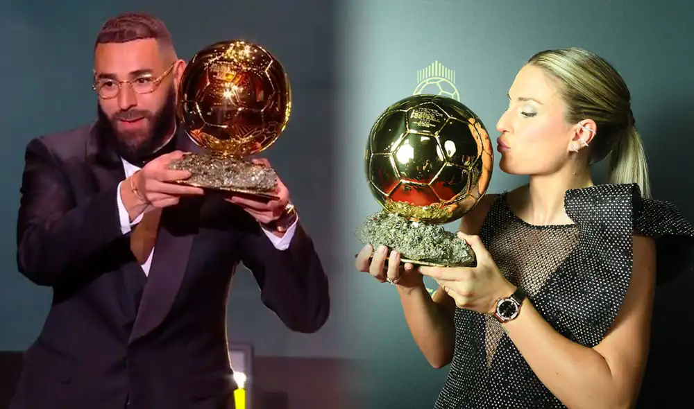 Benzema y Putellas se alzaron por todo lo alto. Foto: composición LR/Ballon d'Or