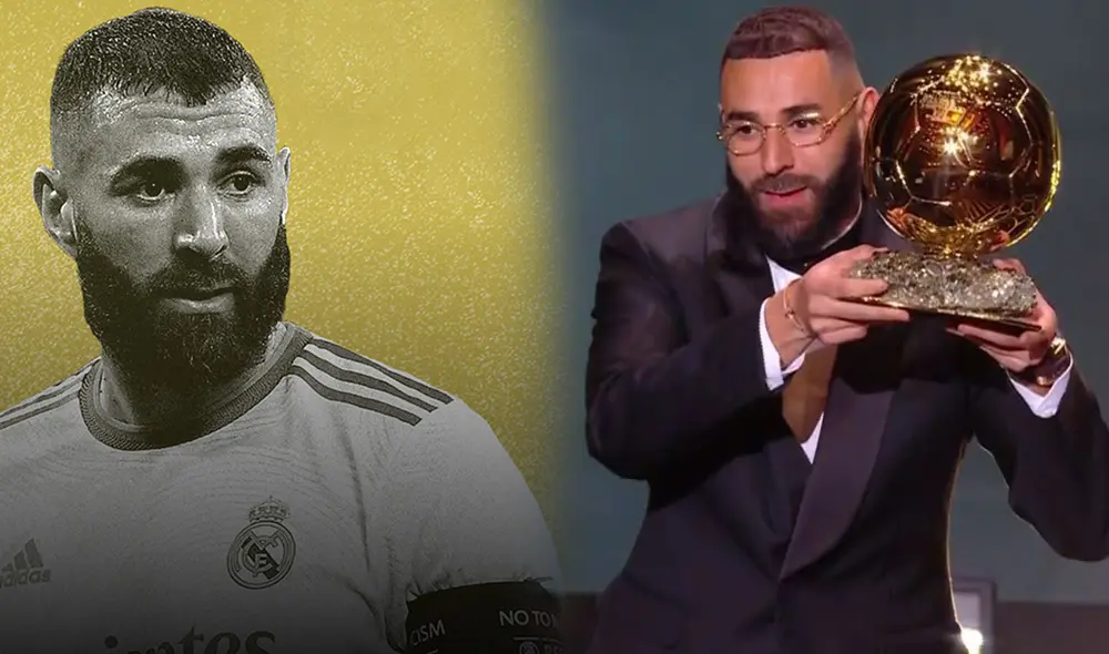 Karim Benzema es el primer francés que gana el Balón de Oro desde 1998. Foto: composición Balón de Oro/ESPN