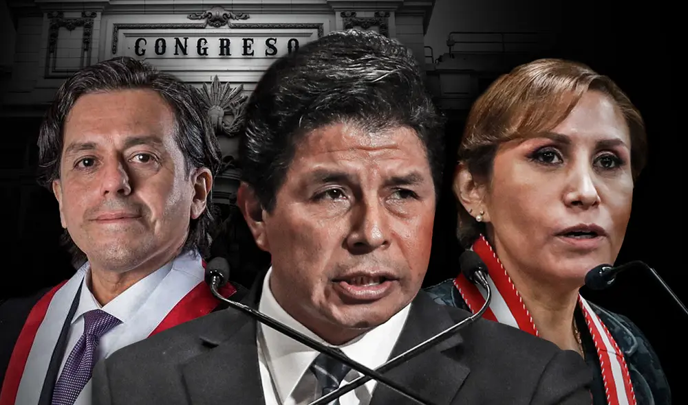 Pedro Castillo fue denunciado en la Subcomisión de Acusaciones por Patricia Benavides. Mientras, Edward Málaga alista nueva moción de vacancia. Foto: composición de Fabrizio Oviedo/La República Pedro Castillo fue denunciado en la Subcomisión de Acusaciones por Patricia Benavides. Mientras, Edward Málaga alista nueva moción de vacancia. Foto: composición de Fabrizio Oviedo/La República