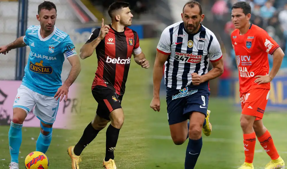 Si la Liga 1 2022 se definiera en semifinales, Cristal, Melgar, Alianza y Vallejo tendrían las mayores chances de jugarlas. Foto: composición/GLR