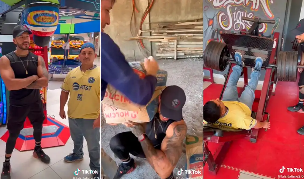Miles de usuarios han quedado impresionados al ver este 'enfrentamiento'. Foto: composición LR/TikTok/@luisitotime2.0