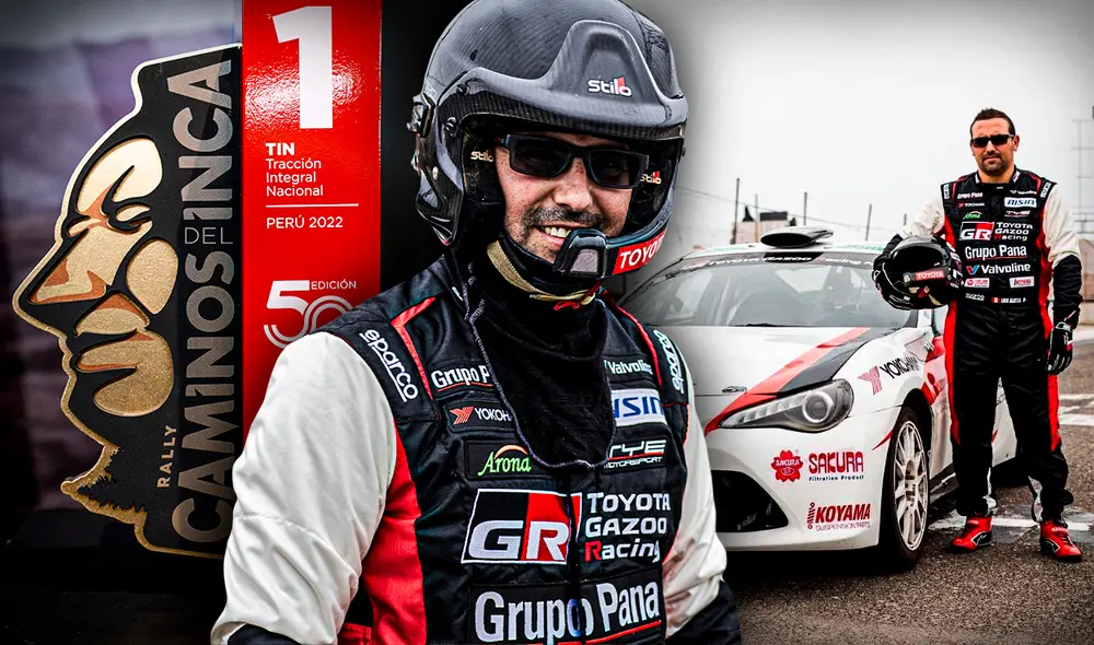 Luis Alayza tiene 37 años y buscará ganar por segunda vez consecutiva el Rally Caminos del Inca en su edición número 50. Foto: composición Jazmín Ceras/GLR