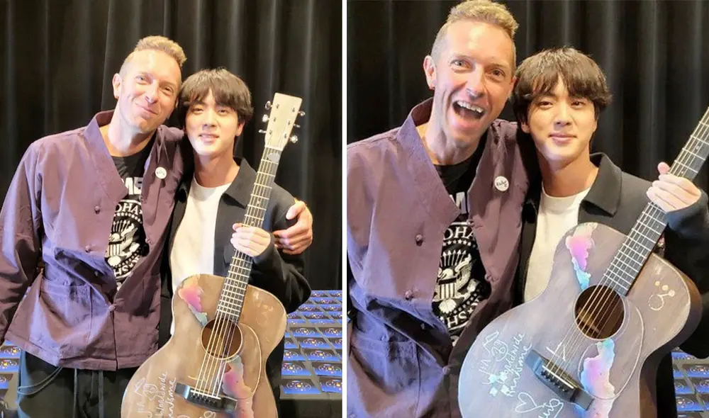 Según medios coreanos, habría posibilidad de ver una colaboración entre Coldplay y Jin. Foto: Twiter/BIGHIT