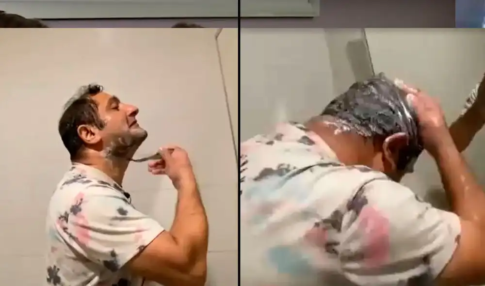 Jairo, hace 6 meses, tuvo un contrato laboral, negocios y viajó a otros países, pero la pandemia lo dejó en la calle. Foto y video: captura T13 Jairo, hace 6 meses, tuvo un contrato laboral, negocios y viajó a otros países, pero la pandemia lo dejó en la calle. Foto y video: captura T13