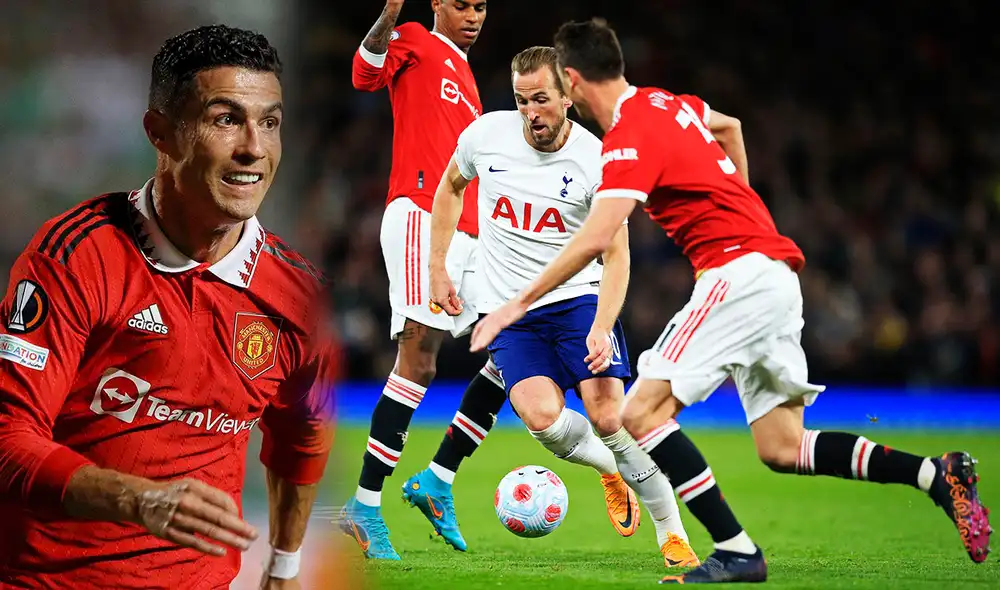 Manchester United vs. Tottenham: ambas escuadras se enfrentarán en el 'Teatro de los Sueños' por la Premier League. Foto: composición La República/AFP Manchester United vs. Tottenham: ambas escuadras se enfrentarán en el 'Teatro de los Sueños' por la Premier League. Foto: composición La República/AFP