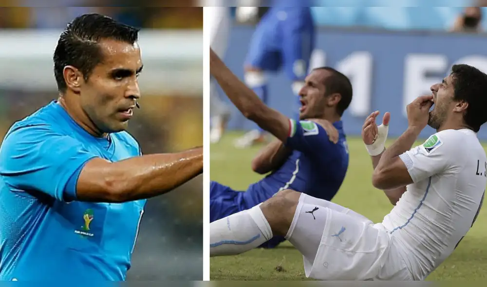 Como el árbitro no mostró la roja, Suarez pudo terminar el partido y ayudar a Uruguay a vencer. Foto: composición LR/Marca/Archivo LR.