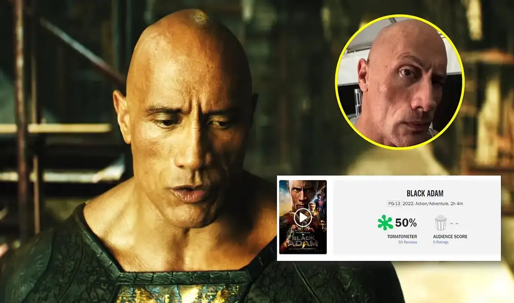 "Black Adam" se estrenará el próximo 21 de octubre. Sin embargo, las primeras reacciones no pintan un buen panorama. Foto: composición LR/Warner Bros./RedBubble/Rotten Tomatoes