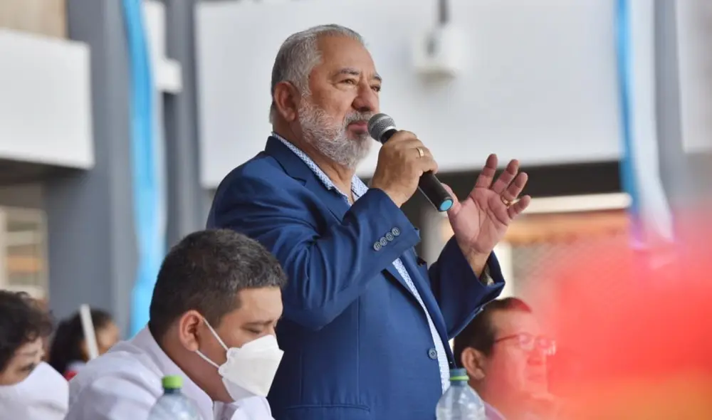 Roger Amuruz en una de sus últimas actividades en Madre de Dios. Foto: Paolo Peña / La República