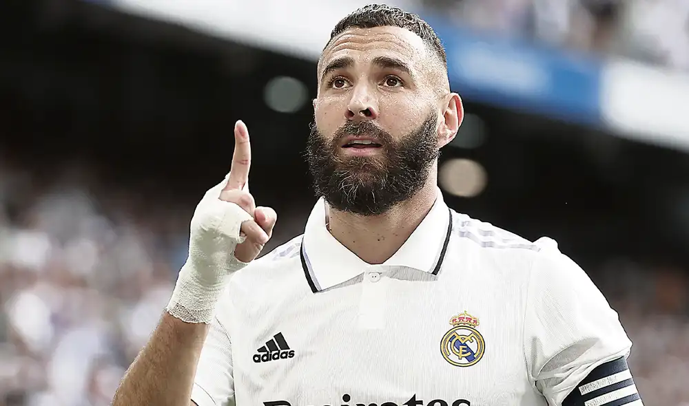 No para. Karim Benzema lleva cuatro anotaciones con el Real Madrid en la Liga 2022-2023. Foto: difusión
