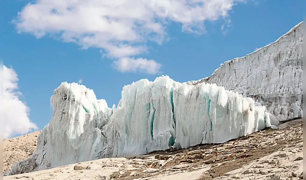 Amenazado.  Glaciar andino también podría verse afectado por la actividad minera en la zona  de Carabaya.