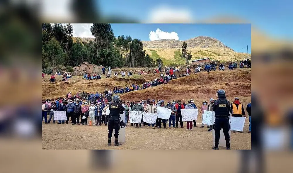 Protesta cierra el Corredor Minero vial del sur. Foto: La República/Archivo