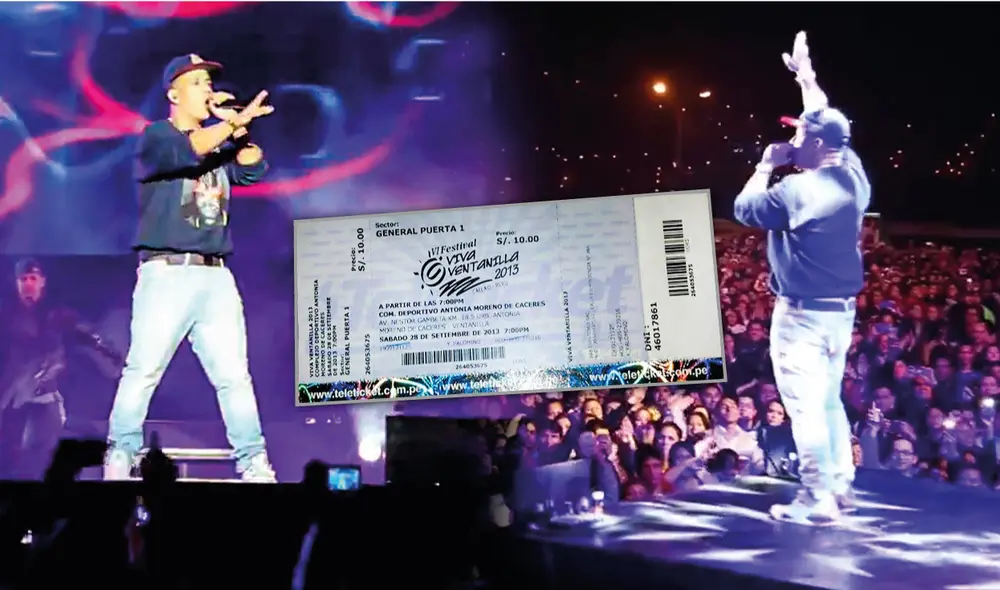 Daddy Yankee ofreció un show en Ventanilla en 2013. Foto: composición LR