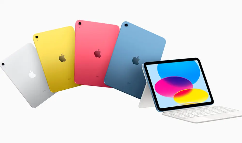 El iPad de 10ª generación vendrá en estos colores. Foto: Apple