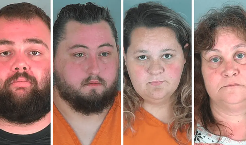 Los 4 implicados comparecieron ante un magistrado para una audiencia formal. Foto: Law&Crime Los 4 implicados comparecieron ante un magistrado para una audiencia formal. Foto: Law&Crime