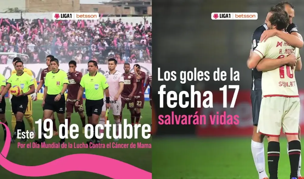 La Liga Profesional de Fútbol se suma a la campaña contra el cáncer. Foto: composición LR/Liga 1/Twitter La Liga Profesional de Fútbol se suma a la campaña contra el cáncer. Foto: composición LR/Liga 1/Twitter