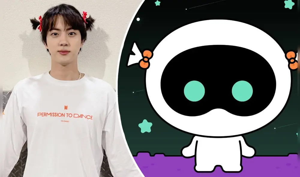 Woottae apareció por primera vez cuando Jin de BTS anunció su debut como solista. Foto: composición LR/Instagram/@jin/@wootteo Woottae apareció por primera vez cuando Jin de BTS anunció su debut como solista. Foto: composición LR/Instagram/@jin/@wootteo