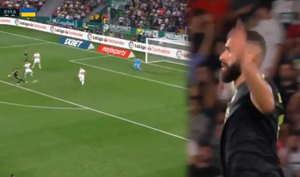 Karim Benzema es el goleador del Real Madrid. Foto: captura de ESPN Karim Benzema es el goleador del Real Madrid. Foto: captura de ESPN