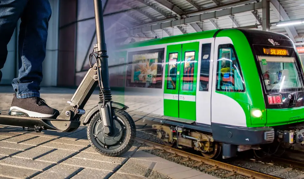 Metro de Lima: pasajeros sí pueden abordar el tren de la Línea 1 con un scooter eléctrico, pero deben cumplir ciertos lineamientos. Foto: composición Fabrizio Oviedo/LR/LR/Línea UNO