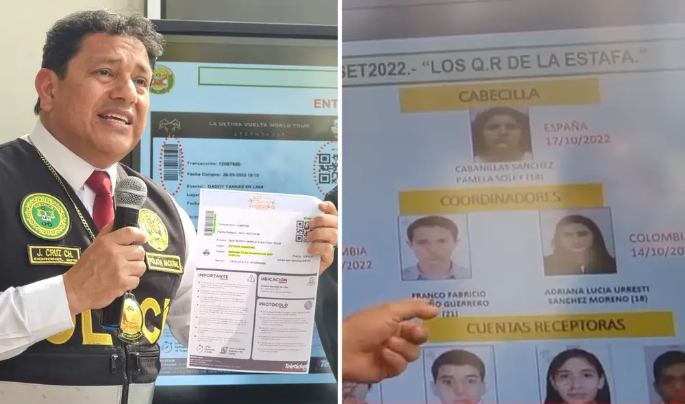 Daddy Yankee papá e hija liderarían Los QR de la Estafa que robó 2 millones de soles en reventa de entradas a conciertos del 'Big Boss', Bad Bunny, Coldplay y partido Perú-Paraguay  Dirincri. Foto: composición LR/Gianella Aguirre/URPI-GLR