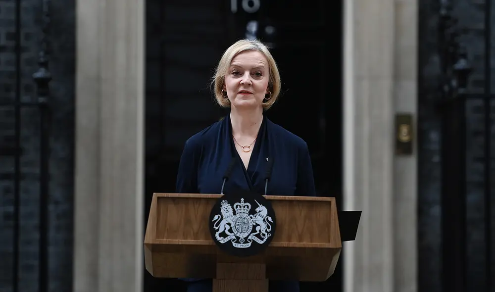 Liz Truss fue la tercera mujer en asumir como primera ministra del Reino Unido. Foto: EFE Liz Truss fue la tercera mujer en asumir como primera ministra del Reino Unido. Foto: EFE