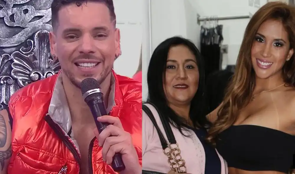 Anthony Aranda indicó que tiene una cercana relación con Celia Rodríguez, la madre de su novia, Melissa Paredes. Foto: Composición La República/Captura América TV/Melissa Paredes/Instagram