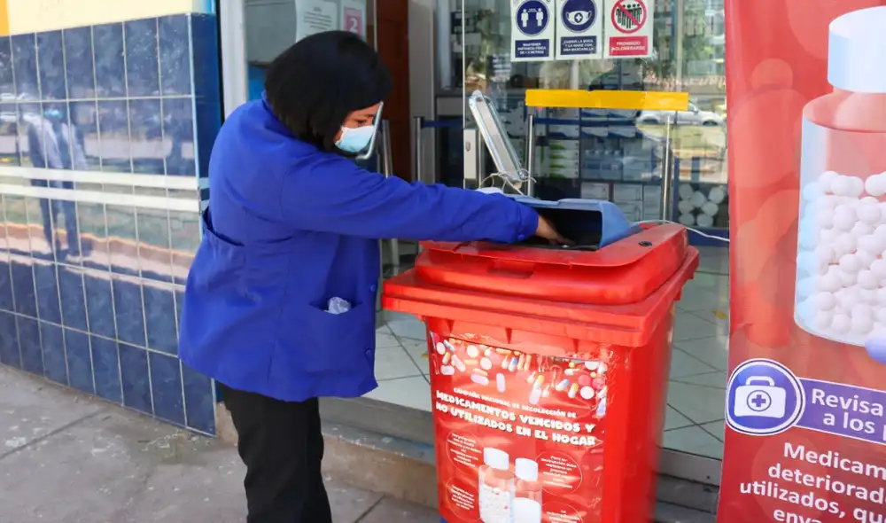 Instalan punto de acopio para desechar medicamentos usados o vencidos. Foto: Geresa Cusco