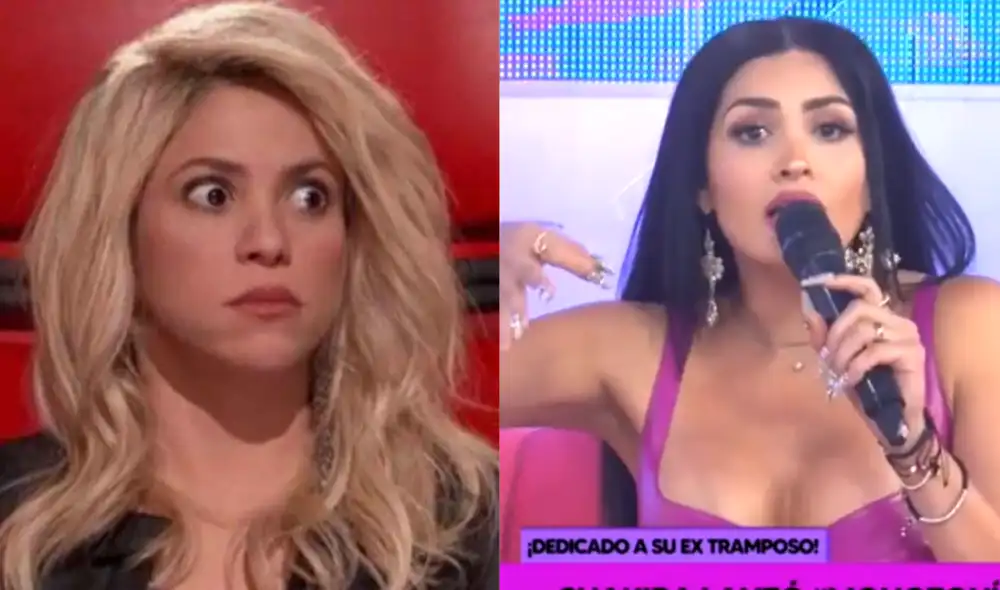 Michelle Soifer cree que su tema le hará la competencia a "Monotonía" de Shakira. Foto: composición LR/captura de Willax TV Michelle Soifer cree que su tema le hará la competencia a "Monotonía" de Shakira. Foto: composición LR/captura de Willax TV