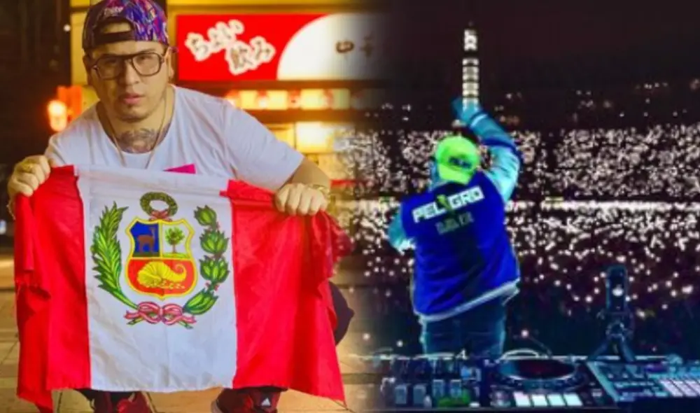 DJ Peligro en el Estadio Nacional. Foto: composición LR/Instagram