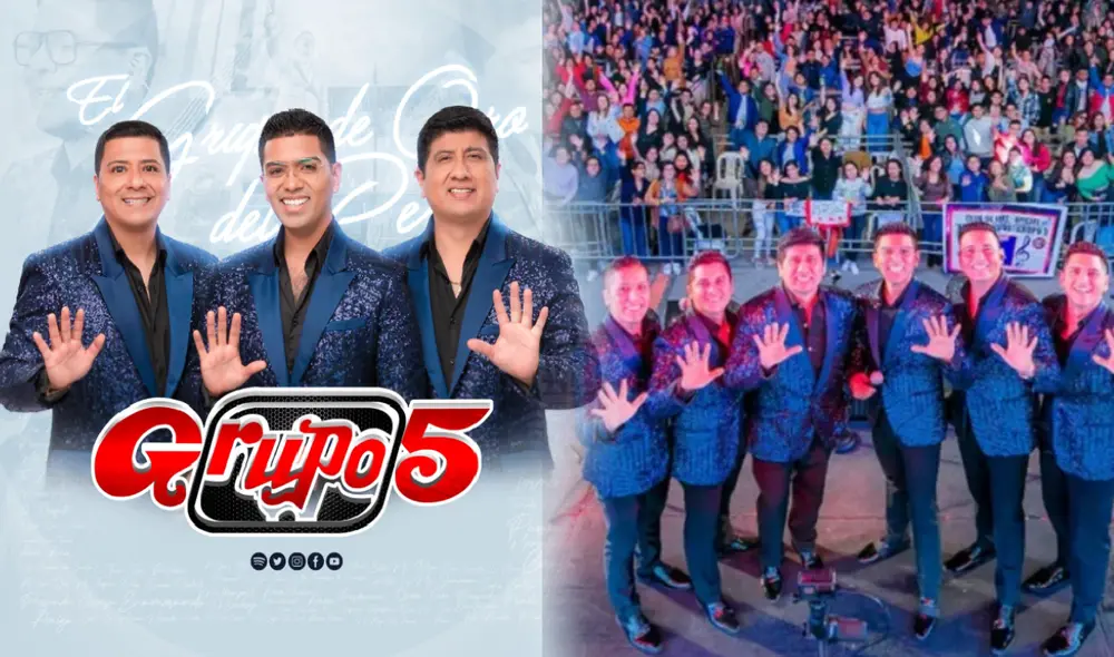 Grupo 5 se prepara para volver a los shows en Lima. Foto: composición LR / difusión