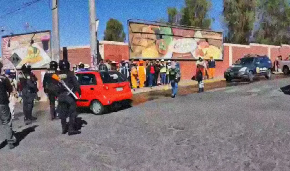 Protesta de vecinos en la avenida Arancota, Arequipa. Foto: captura Exitosa