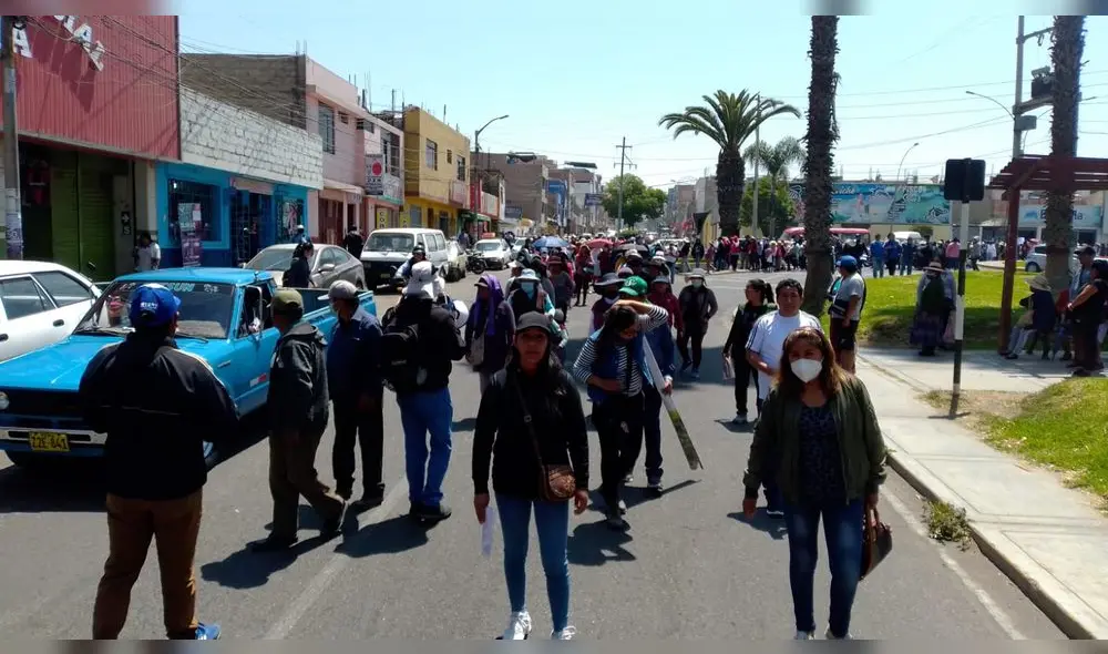 Tacna. Manifestaciones a favor del actual gobierno. Foto: La República