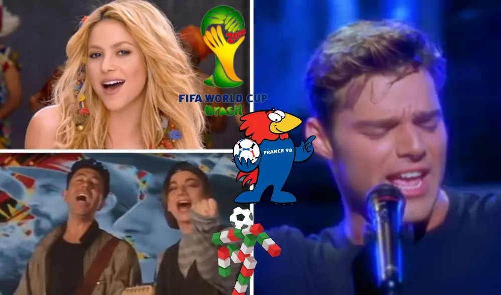 Desde 1990, cada mundial recibe al menos una canción o himno oficial. ¿Cuáles son tus favoritos? Te presentamos un recuento de los más recordados. Foto: Composición LR/FIFA/Toomva/Vexels/ShakiraVEVO/RickyMartinVEVO/RockIT/YouTube Desde 1990, cada mundial recibe al menos una canción o himno oficial. ¿Cuáles son tus favoritos? Te presentamos un recuento de los más recordados. Foto: Composición LR/FIFA/Toomva/Vexels/ShakiraVEVO/RickyMartinVEVO/RockIT/YouTube
