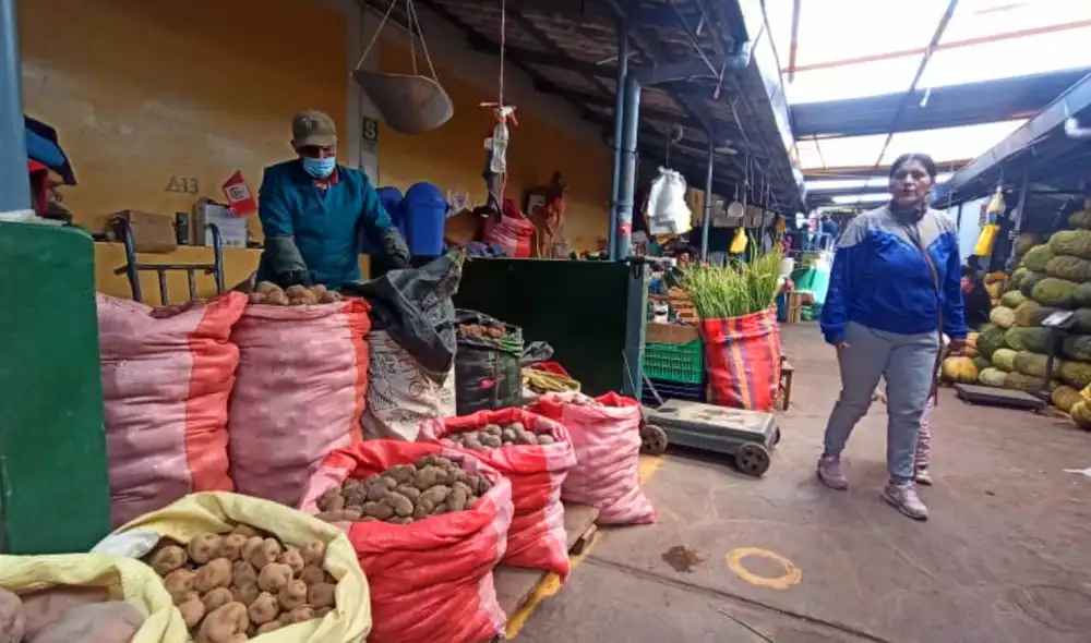 Mercado mayorista de Huancaro, en Cusco. Foto: Alexander Flores/URPI