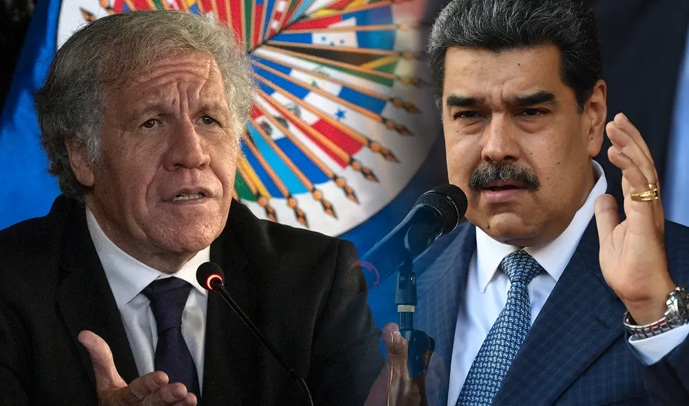 "Él vuelve a caer en el grave delito de usurpación de funciones", dijo Nicolás Maduro en su momento sobre Almagro. Foto: composición LR/ AFP