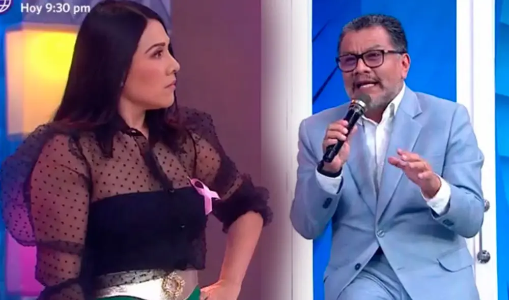 Tula Rodríguez se molesta por discurso machista de Tomás Ángulo. Foto: captura/América TV