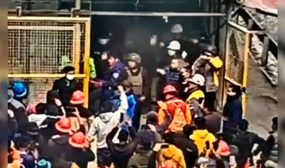 El fiscal ingresó al lugar y fue agredido y amenazado por personas desconocidas. Foto: captura de video del Ministerio Público