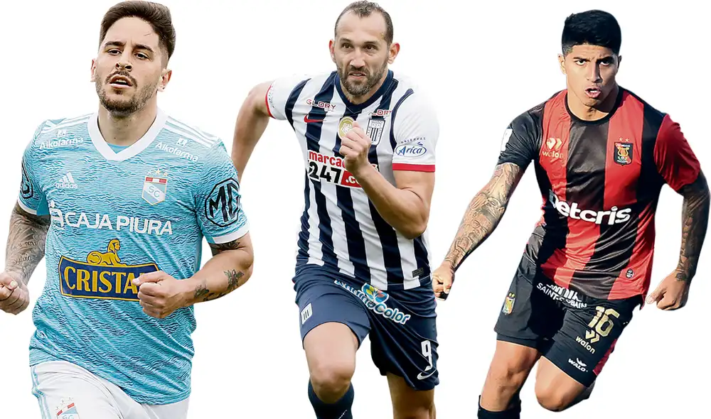 Alejandro Hohberg, Hernán Barcos y Luis Iberico, los máximos referentes en sus equipos. Foto: composición LR Alejandro Hohberg, Hernán Barcos y Luis Iberico, los máximos referentes en sus equipos. Foto: composición LR