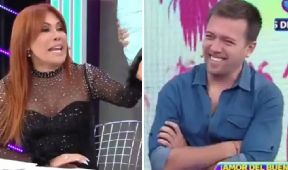 Julián Zucchi y Yiddá Eslava estuvieron como invitados en el programa de Magaly Medina. Foto: captura ATV