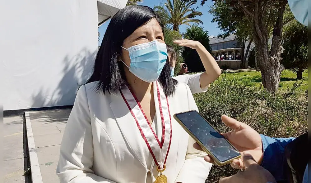 Decana del Colegio de Nutricionistas Maritza Zela.