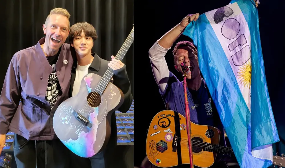 Jin presentará "The astronaut" por primera vez en vivo en el concierto de Coldplay en Argentina. Canción marca su debut como solista. Foto: composición LR/Hybe/BI