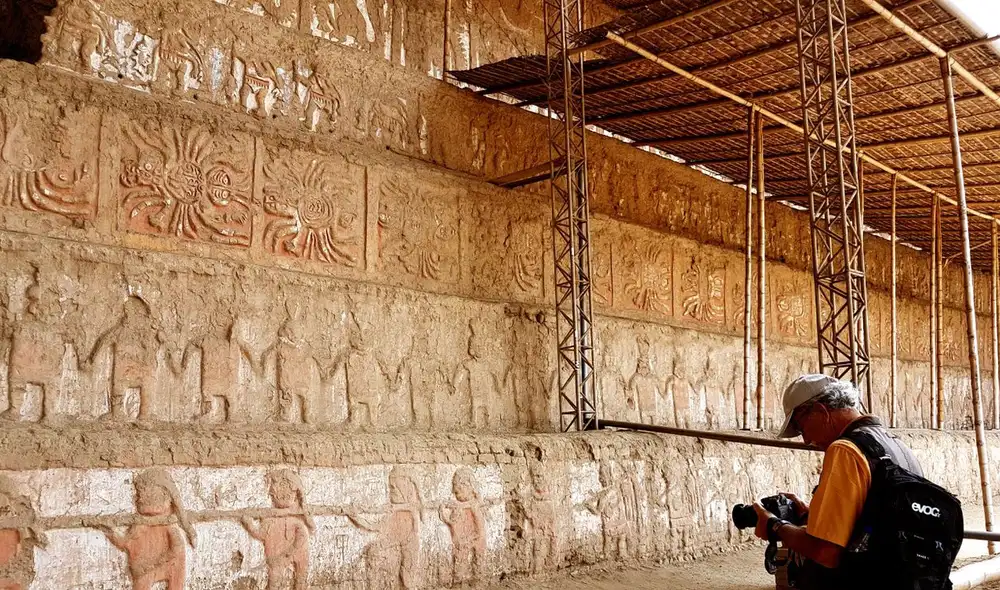 Las Huacas del Sol y de la Luna están incluidas en la Ruta Moche. Foto: La República Las Huacas del Sol y de la Luna están incluidas en la Ruta Moche. Foto: La República
