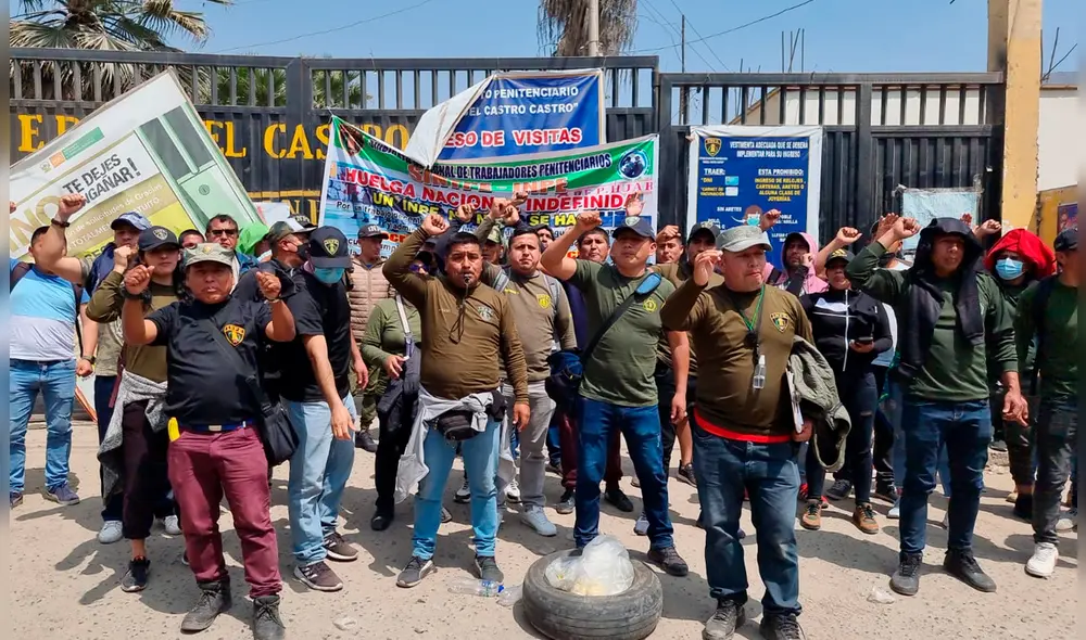 Más de 6.000 trabajadores penitenciarios están en huelga. Foto: Deysi Portuguez / URPI - LR Más de 6.000 trabajadores penitenciarios están en huelga. Foto: Deysi Portuguez / URPI - LR