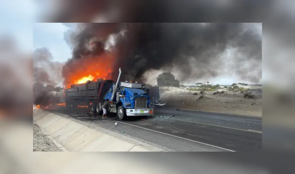 Las llamas ocasionaron graves heridas en los conductores. Foto: El Tiempo Las llamas ocasionaron graves heridas en los conductores. Foto: El Tiempo