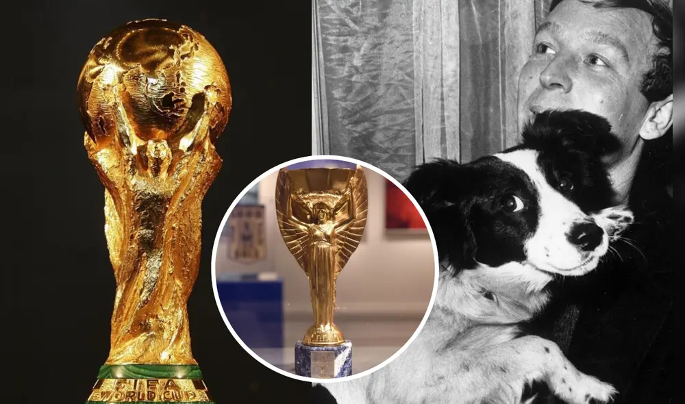 En 1966, un perro de nombre Pickles encontró la copa del mundo en una calle de Inglaterra tras haber sido robada dos meses atrás. Foto: composición LR/Somos Fanáticos/BBC/ESPN