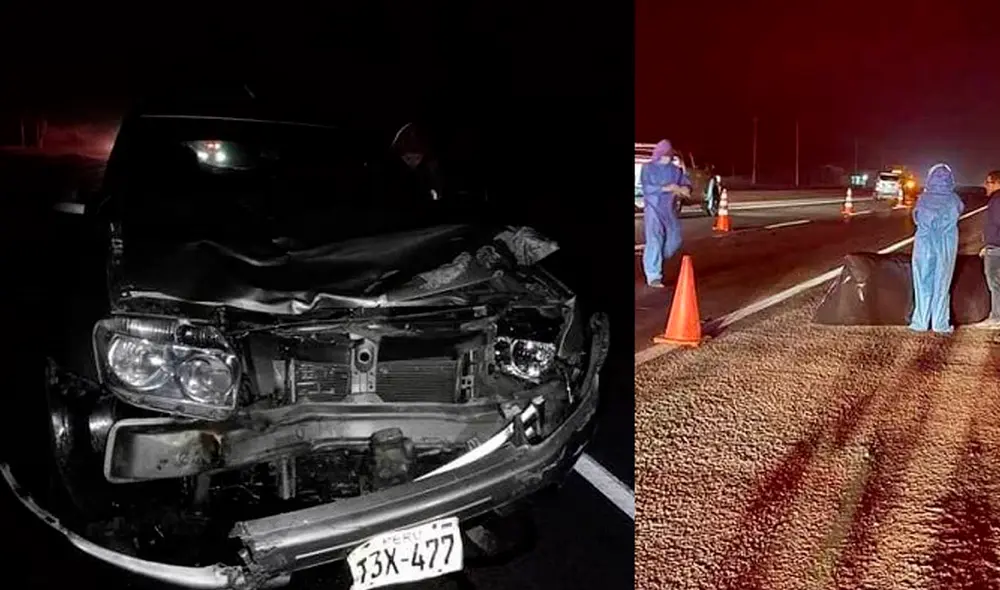 Ambos intentaban cruzar la pista cuando fueron embestidos por la camioneta. Foto: RSD Chimbote